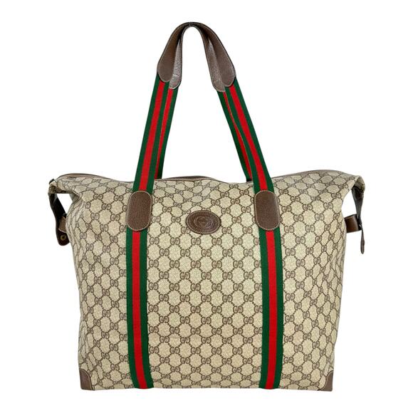 Gucci Accessory Collection Vintage Supreme Monogram Sherry Line Travel Bag - Picture 1 of 7